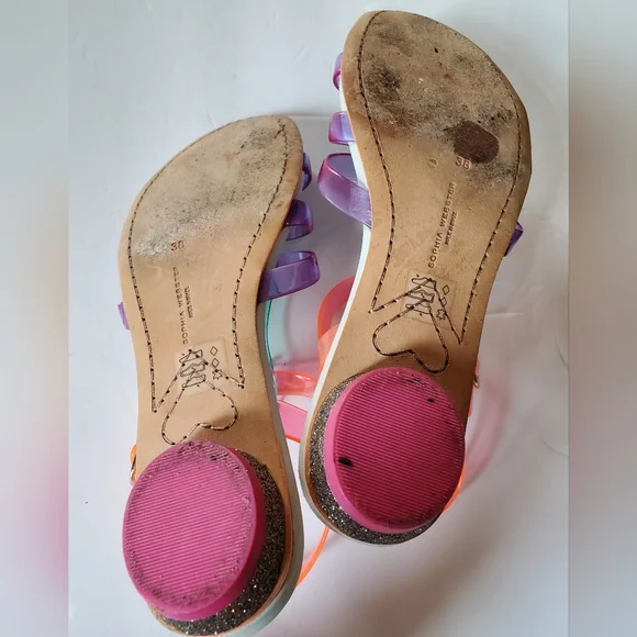 Sophia Webster Violetta Jelly Sandals Size 38 - Picture 6 of 6